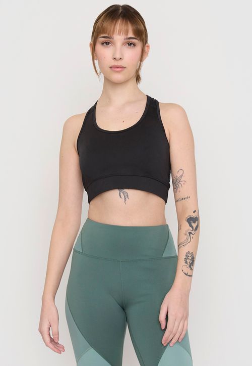 Peto Mujer Deportivo Negro Liso