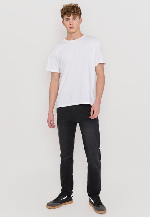 Jeans Hombre Slim Fit Negro Spandex