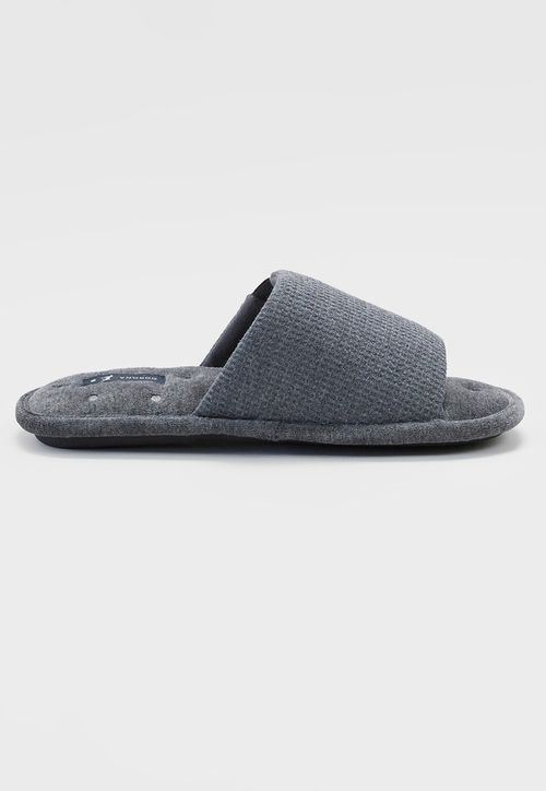 Pantuflas Hombre Toalla Gris