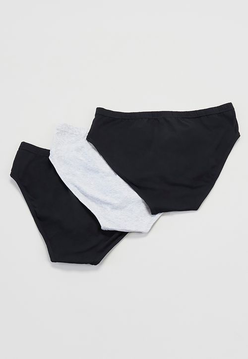 Slip Hombre Tripack Mix Negro
