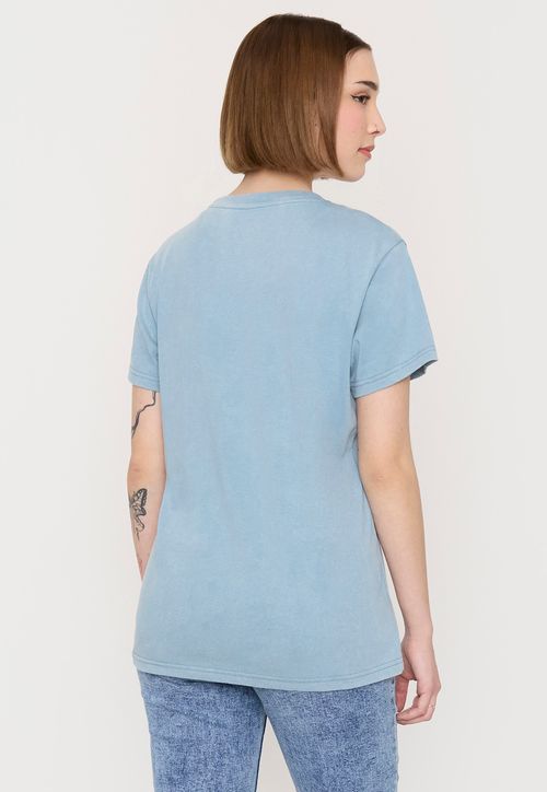 Polera Mujer Fun Oversize Celeste
