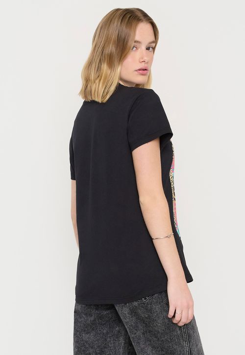 Polera Mujer Summer Fun Oversize Negro