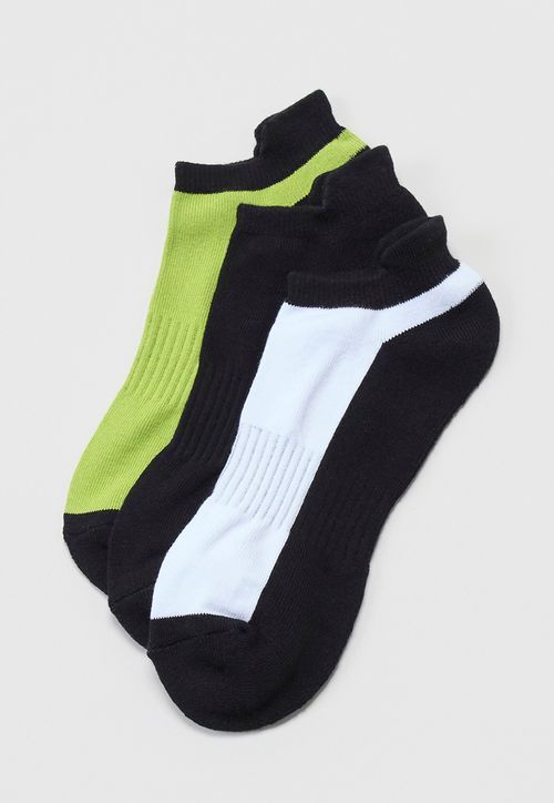 Calcetines Hombre Tripack Deportivo Mix Blanco