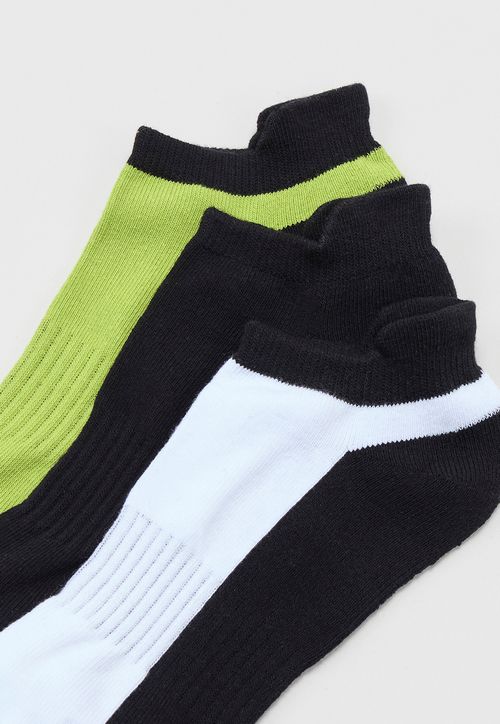 Calcetines Hombre Tripack Deportivo Mix Blanco