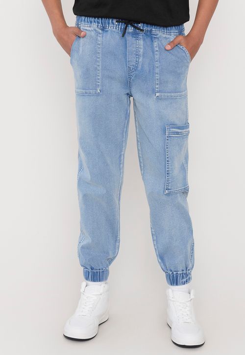 Jeans Niño Teen Jogger Azul Claro