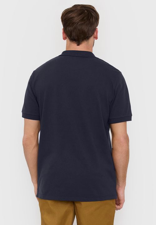 Polera Hombre Lisa Piqué Navy