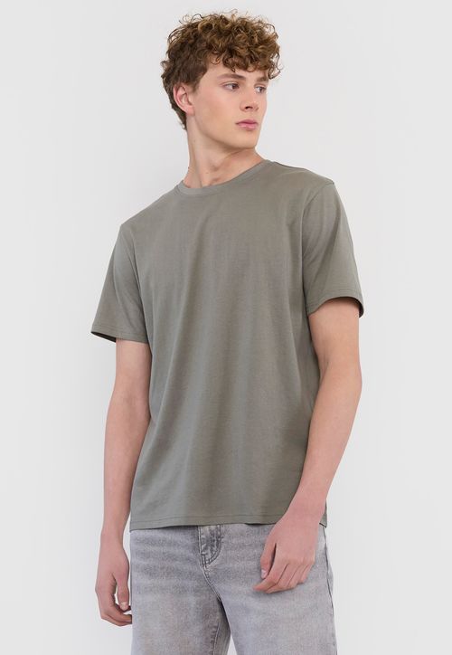 Polera Hombre Lisa R-Neck Verde