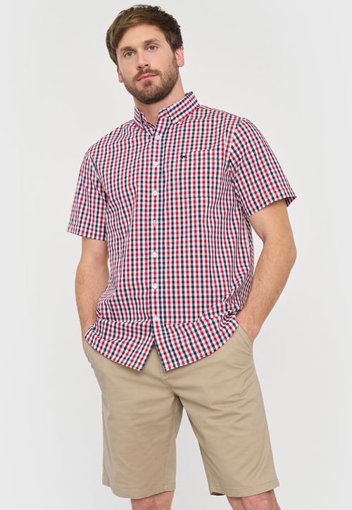 Bermuda Hombre Bolsillo Chino Ecru