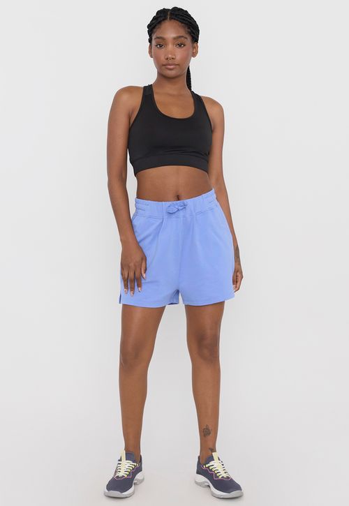 Short Mujer Deportivo Buzo Celeste