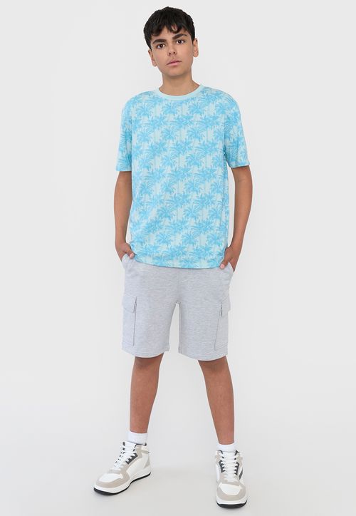 Short Niño Teen Punto Cargo Gris