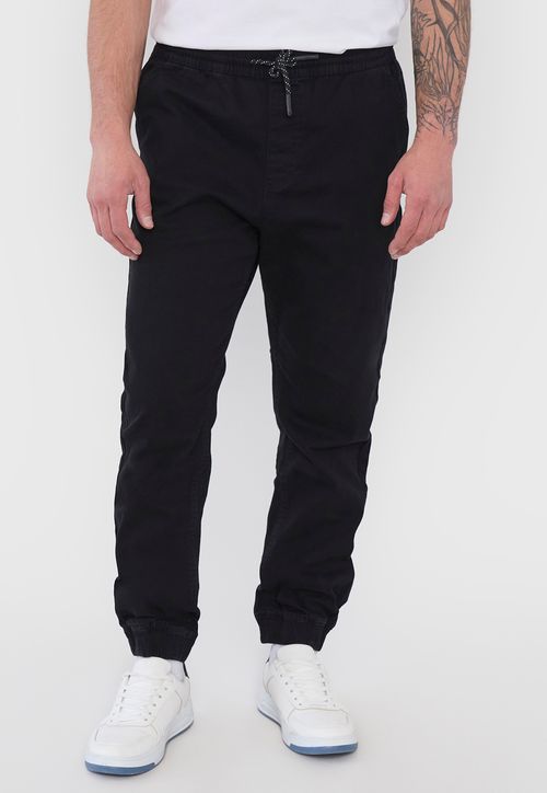 Pantalón Hombre Jogger Fit Negro Twill