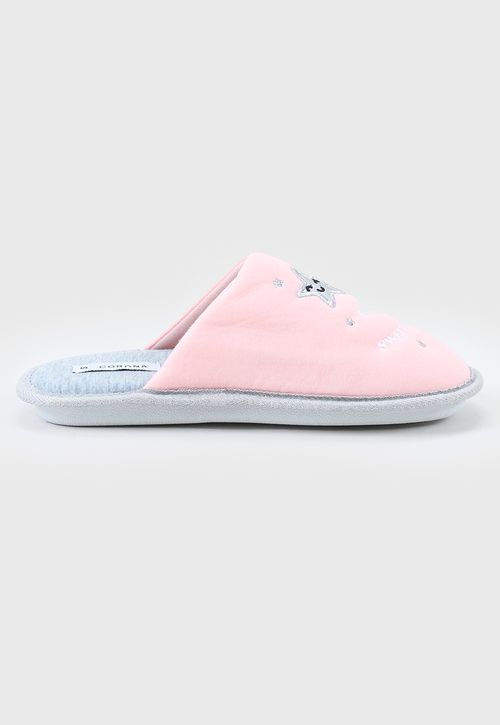 Pantufla Mujer Lurex Perla Lunas