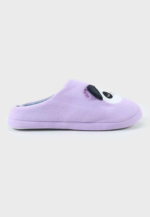 Pantufla Mujer Caras Koala Perla