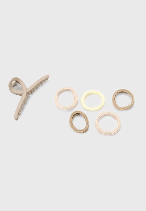 Pack Pinches + Colet Mujer Taupe