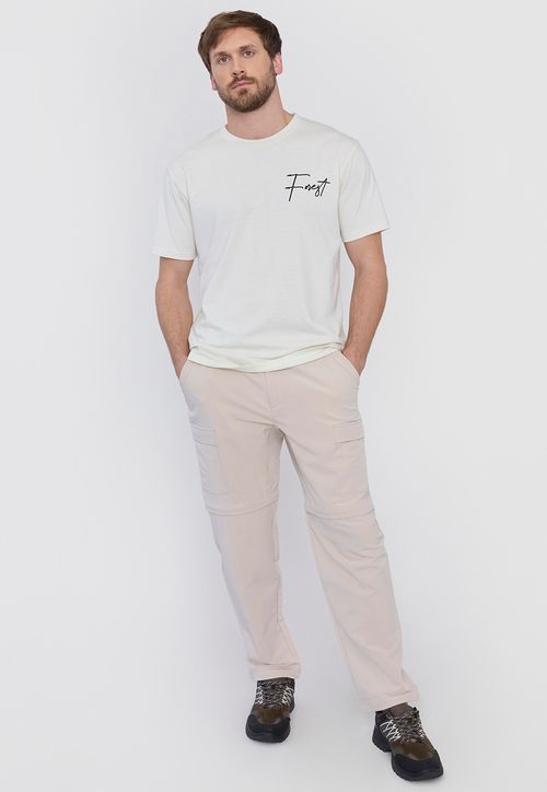 Pantalón Outdoor Hombre Beige Desmontable