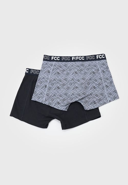 Bóxer Hombre Bipack Print Mix Negro/Gris