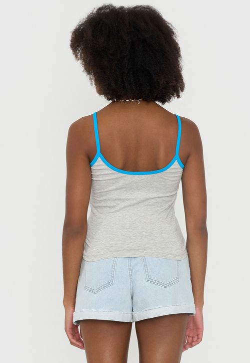 Peto Mujer Pabilo Bicolor Gris