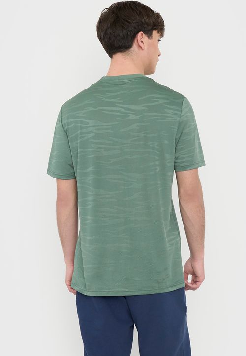 Polera Hombre Deportiva Texturizada Verde