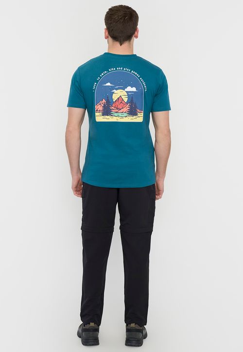 Polera Outdoor Hombre Fun Petrol