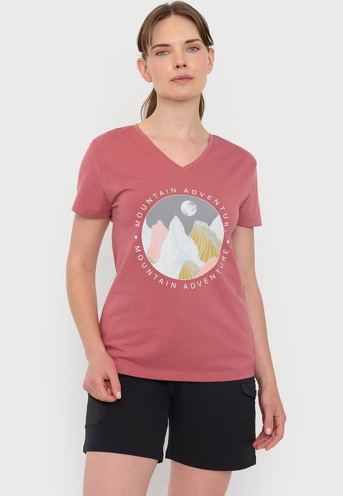 Polera Outdoor Mujer Fun Rojo