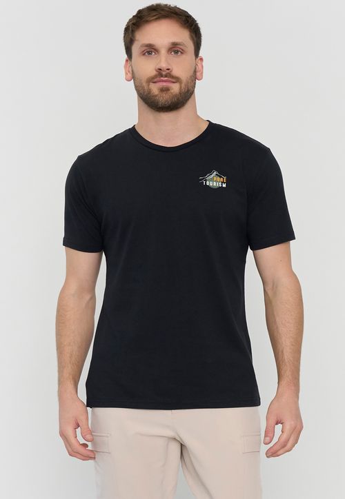 Polera Outdoor Hombre Fun Negro