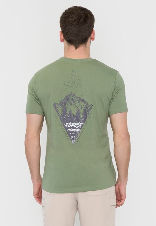 Polera Outdoor Hombre Fun Verde