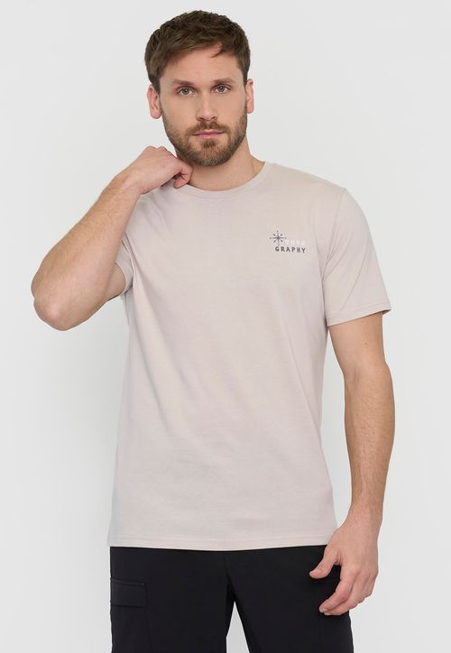 Polera Outdoor Hombre Fun Beige