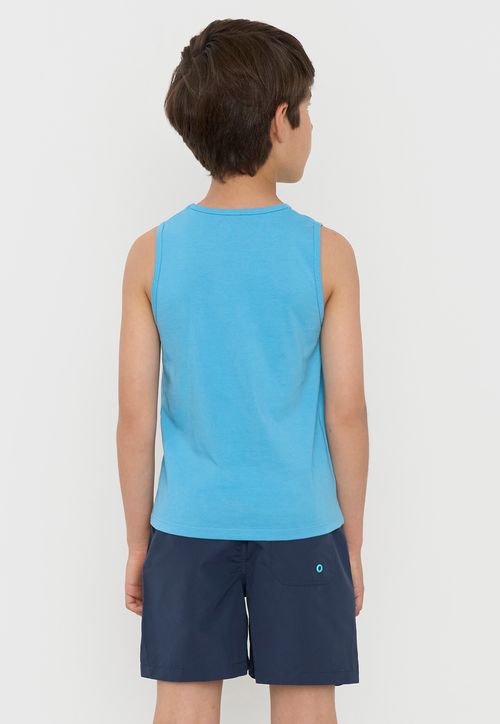 Polera Niño Kids Tank Celeste