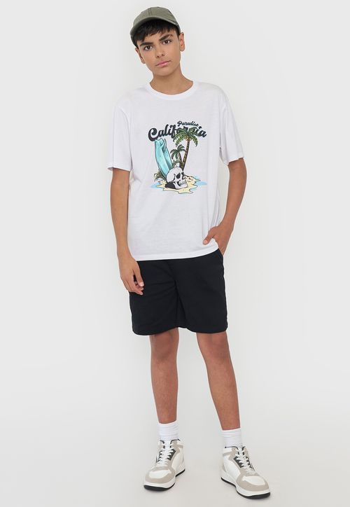 Short Niño Teen Gabardina Negro
