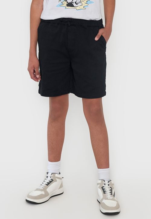 Short Niño Teen Gabardina Negro