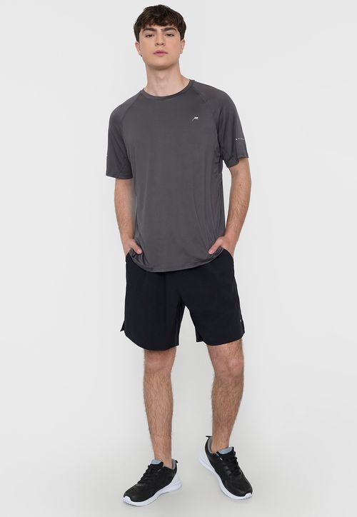 Short Hombre Deportiva Textura Negro