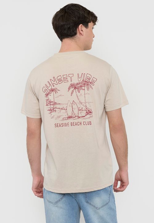 Polera Hombre Fun Summer Ecru