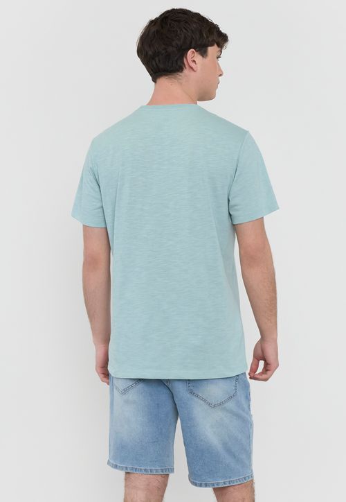 Polera Hombre Fun Bolsillo Verde