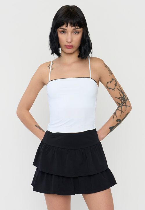 Peto Mujer Pabilo Roulet Color Blanco