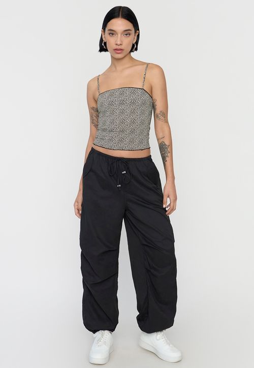Pantalón Mujer Parachute Color Negro