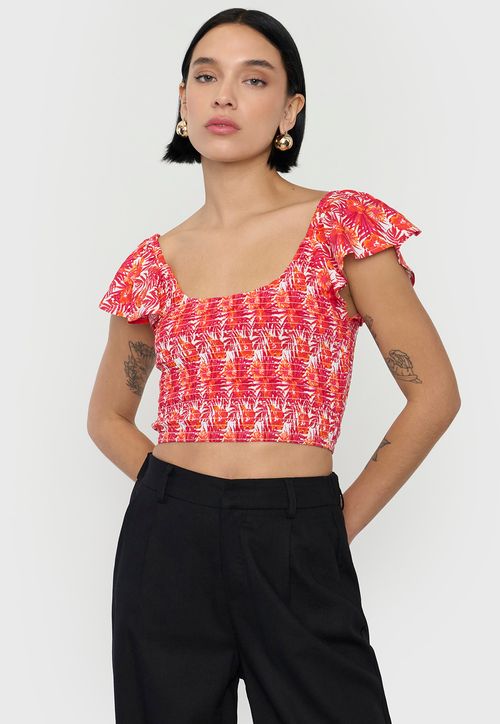 Blusas Mujer Vuelos Rosado