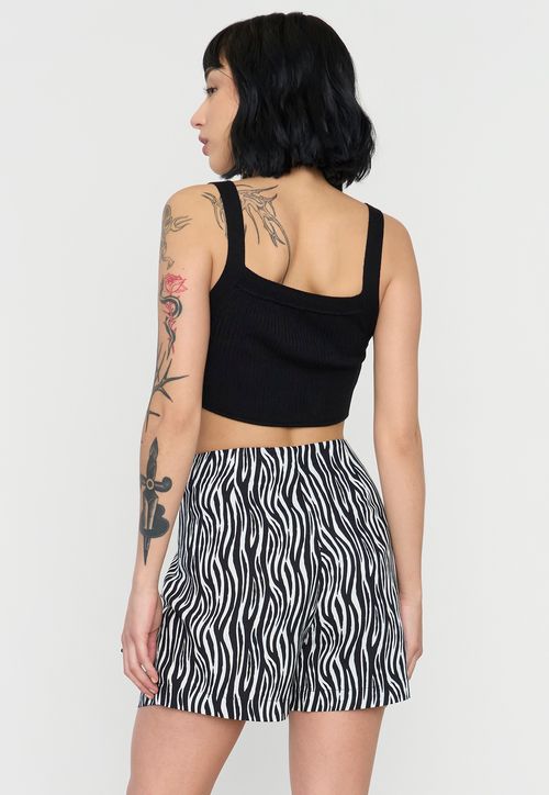 Peto Mujer Tejido Negro