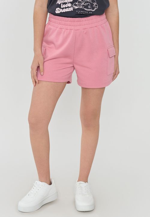 Short Niña Teen Cargo Punto Rosado