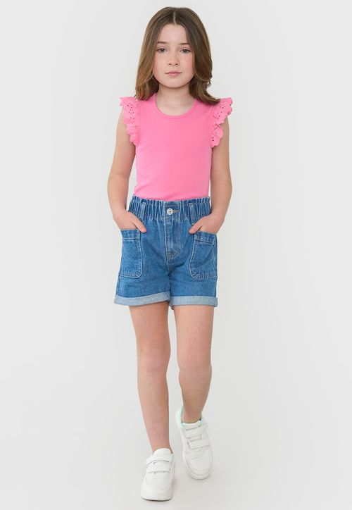 Short Niña Kids Core Azul Medio