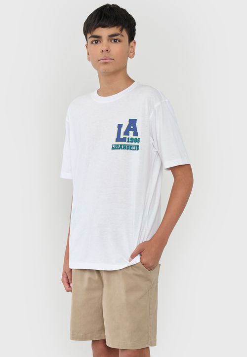 Polera Niño Teen Core Blanco