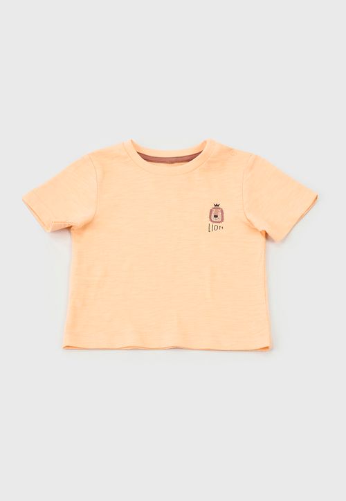 Polera Bebe Niño Mini Focal Naranjo
