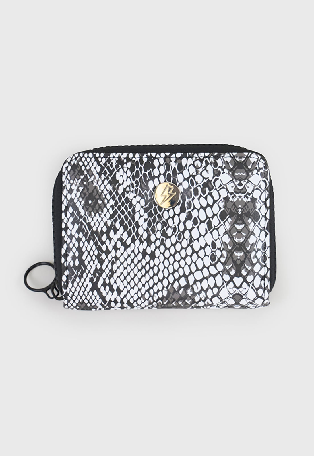 Billetera Mujer Pequeña Print Gris