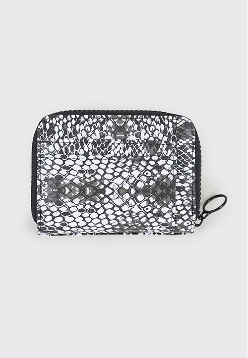 Billetera Mujer Pequeña Print Gris