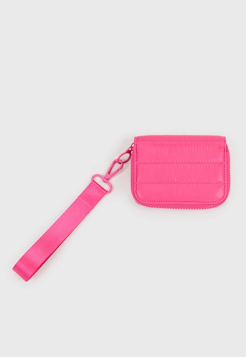 Billetera Mujer Nylon Color Fucsia