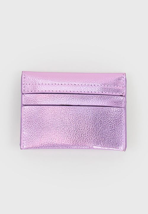 Monedero Mujer Metalizado Morado
