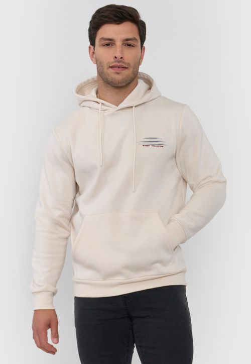 Polerón Hombre Summer Hoodie Ecru