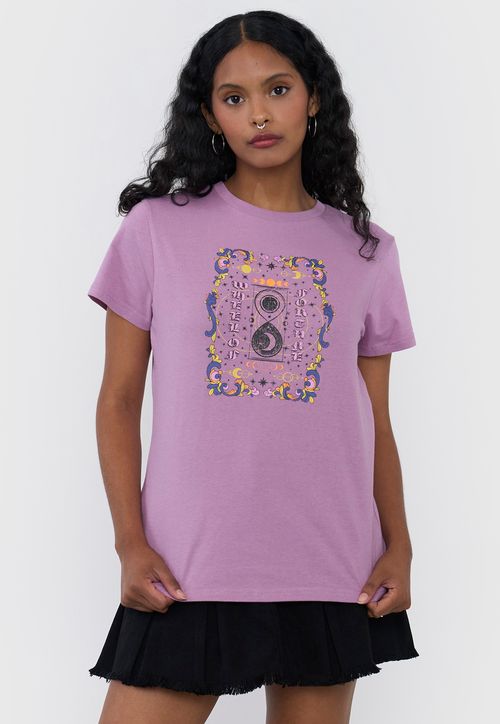 Polera Mujer Fun Regular Color Malva