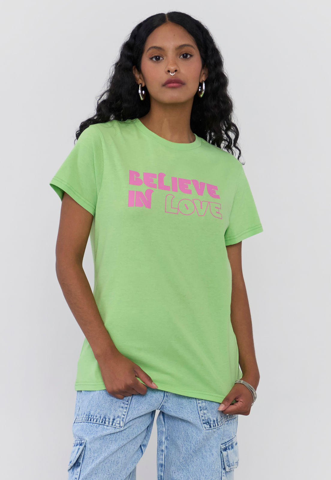 Polera Mujer Fun Regular Verde Agua