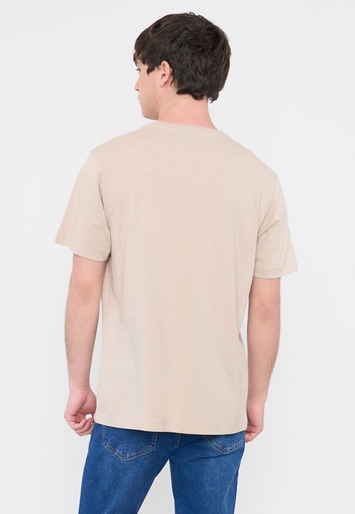 Polera Hombre R-Neck Lisa Beige