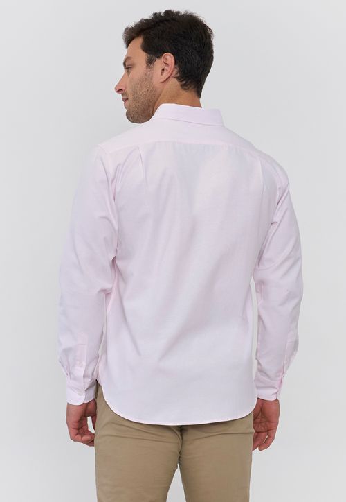 Camisa Hombre Oxford Color Rosado